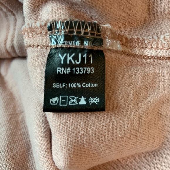 POL waffle knit tan/pink.jacket. Size M. - Picture 7 of 7